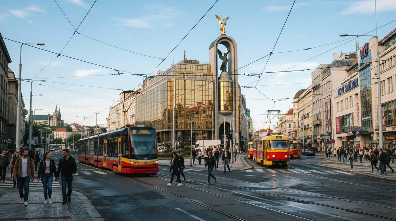 Smíchov, Prag: Bier, Verkehr und die Stadt auf Augenhöhe